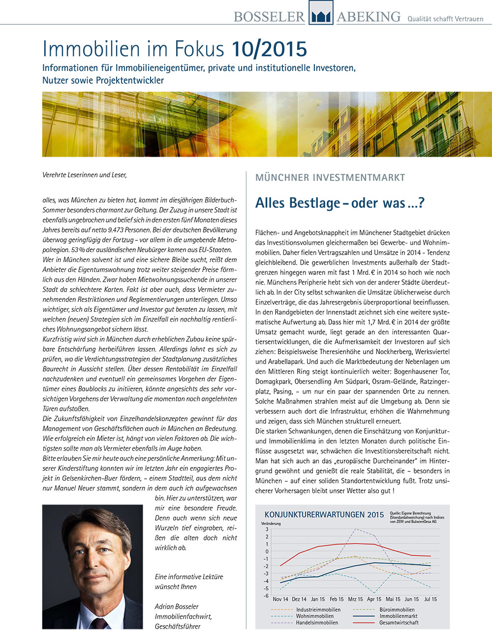 Bosseler & Abeking - Immobilienbericht 10/2015
