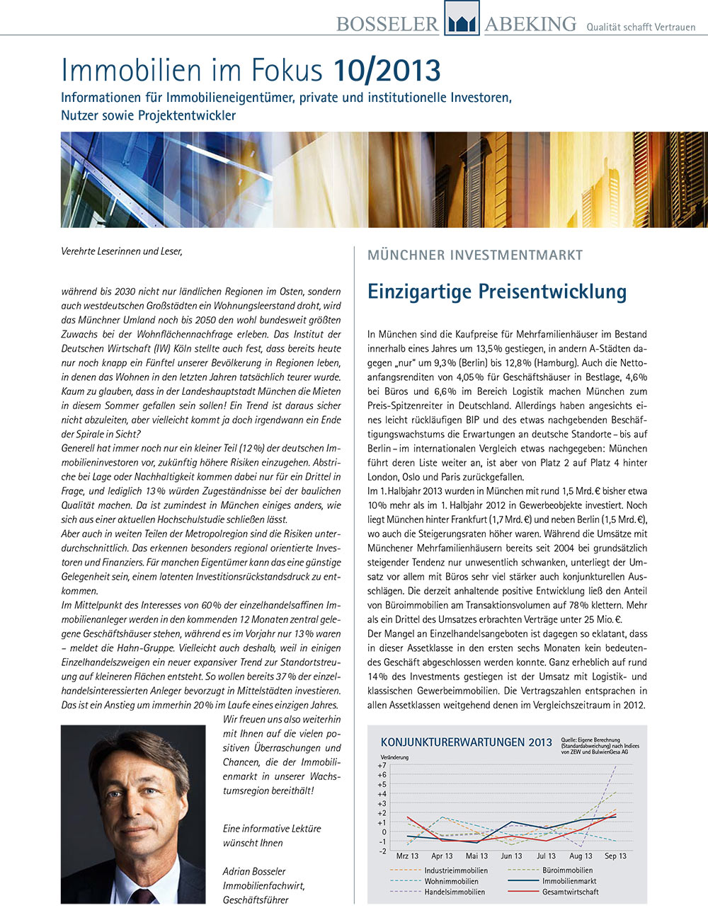 Bosseler & Abeking - Immobilienbericht 10/ 2013
