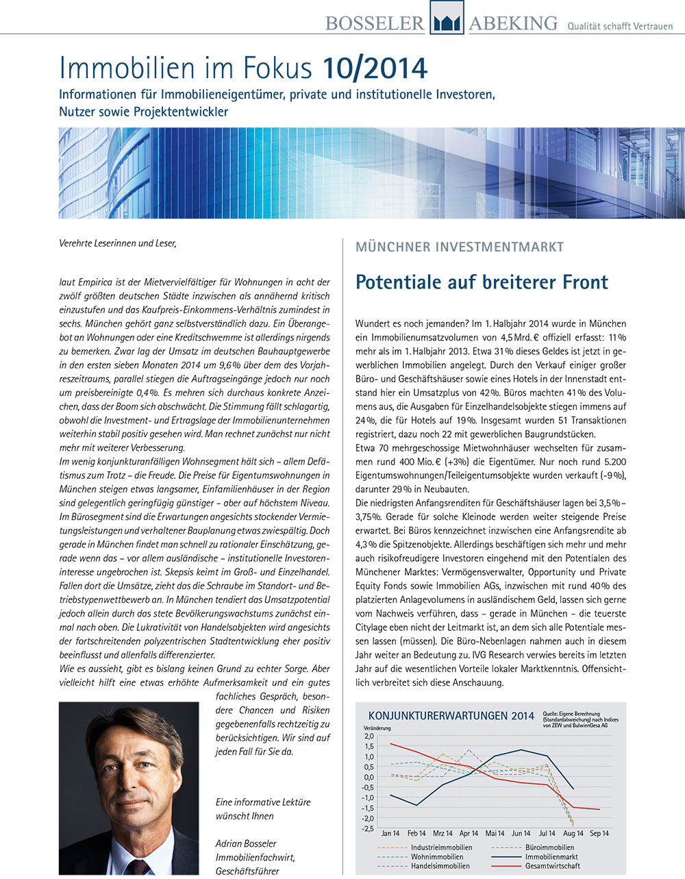 Bosseler & Abeking - Immobilienbericht 10/ 2014